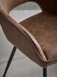 Faux Leather Dining Chair - Set of 2 - thumbnail 5