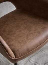 Faux Leather Dining Chair - Set of 2 - thumbnail 4