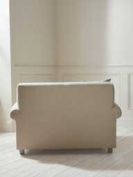 Visby Loveseat - Soft Grey Opulent Cotton Velvet - thumbnail 4