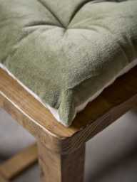 Plush Velvet Seat Pad - Laurel Green - thumbnail 4