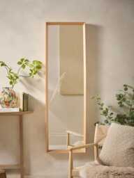 Oak Deep Framed Mirror - Full Length - thumbnail 5