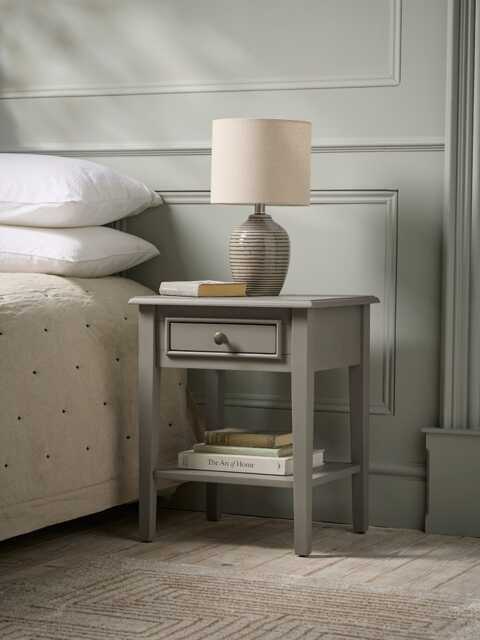 Camille Bedside Table - Grey - image 1