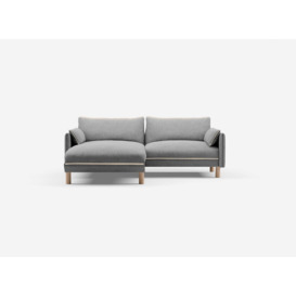 3 Seater LH Chaise Sofa - Light Grey Weave - thumbnail 3