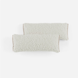 Side Cushions - White Fleece