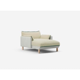 1.5 Seater Chaise Sofa - Natural Cotton