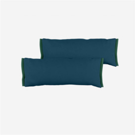 Side Cushions - Teal Velvet