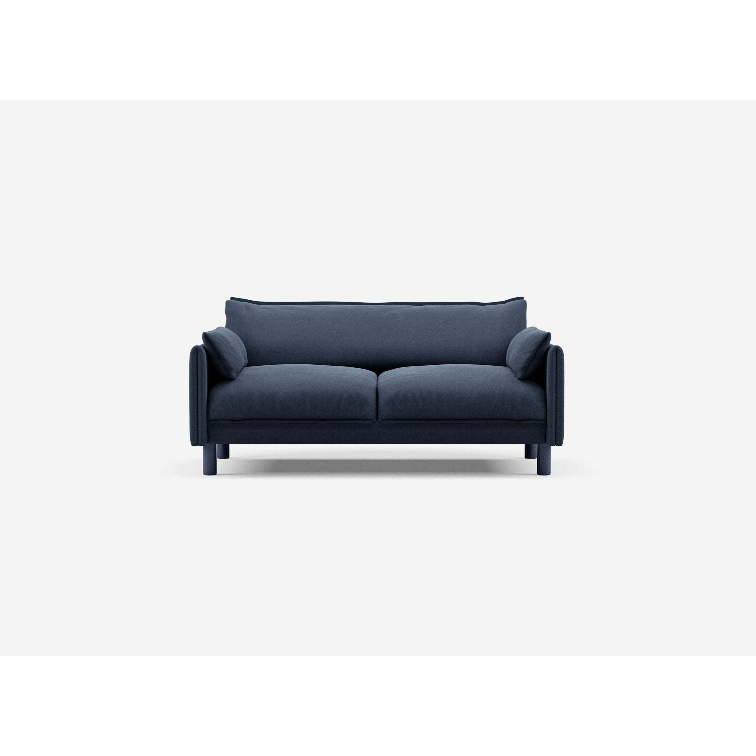 2 Seater Sofa - Navy Cotton - image 1