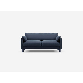 2 Seater Sofa - Navy Cotton - thumbnail 1