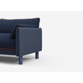 2 Seater Sofa - Navy Cotton - thumbnail 2