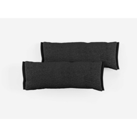 Side Cushions - Black Boucle
