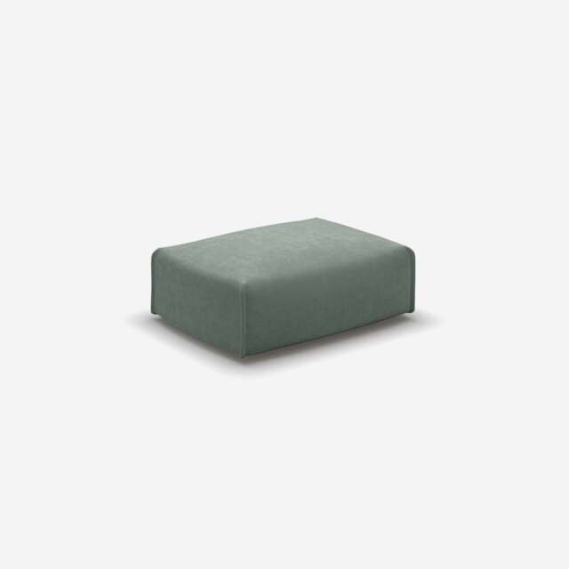 Float Rectangular Ottoman - Sage Cotton - image 1