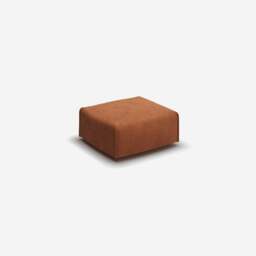 Float Square Ottoman - Brick Boucle II - thumbnail 1