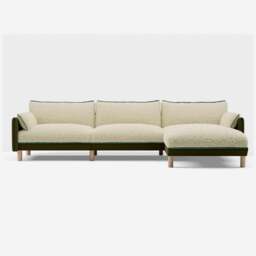 Cozy 5 Seater RH Chaise Sofa - Meadow Cotton - thumbnail 3