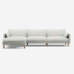 Cozy 5 Seater LH Chaise Sofa - Natural Cotton - thumbnail 3