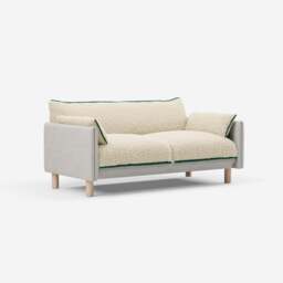 Cozy 2 Seater Sofa - Ecru Weave - thumbnail 3