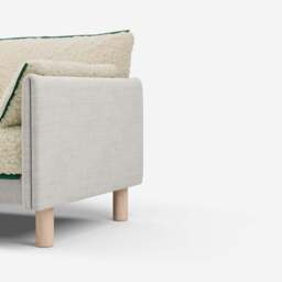 Cozy 2 Seater Sofa - Ecru Weave - thumbnail 2