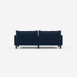 Cozy 3 Seater LH Chaise Sofa - Midnight Blue Velvet - thumbnail 5