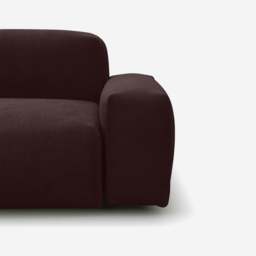 Float 5 Seater Sofa - Dark Brown Velvet - thumbnail 2