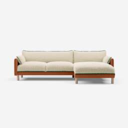 Cozy 4 Seater RH Chaise Sofa - Henna Cotton - thumbnail 3
