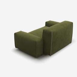 Float 1.5 Seater Sofa - Dark Green Velvet - thumbnail 4