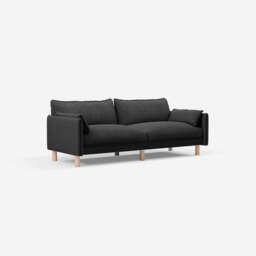 Cozy 3 Seater Sofa - Black Boucle - thumbnail 4