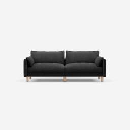 Cozy 3 Seater Sofa - Black Boucle - thumbnail 1