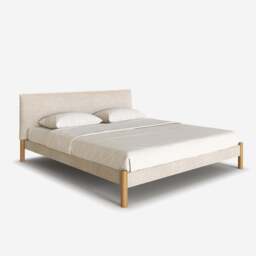 Cozy Bed - King - Ecru Boucle Frame - Ecru Boucle Headboard - thumbnail 1