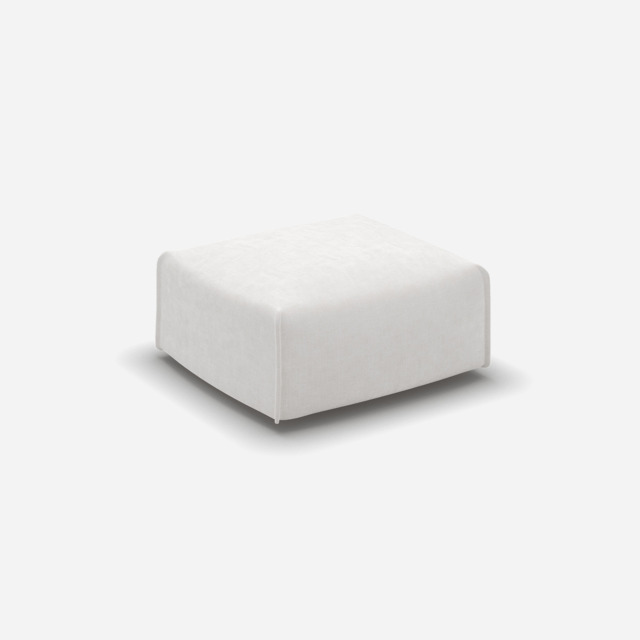 Float Square Ottoman - Natural Cotton - image 1