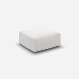 Float Square Ottoman - Natural Cotton