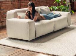 Float 2 Seater Sofa - Green Boucle II - thumbnail 7