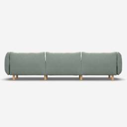 Pillow 5 Seater Sofa - Sage Cotton - thumbnail 4