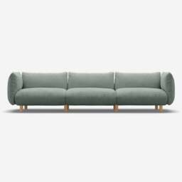 Pillow 5 Seater Sofa - Sage Cotton - thumbnail 1