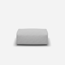 Float Rectangular Ottoman - Ecru Weave - thumbnail 2