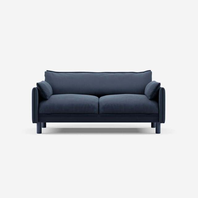 Cozy 2 Seater Sofa - Navy Cotton - image 1