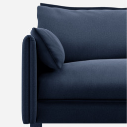 Cozy 2 Seater Sofa - Navy Cotton - thumbnail 6