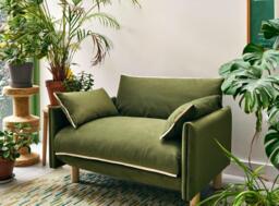 Cozy 1.5 Seater Sofa - Navy Cotton - thumbnail 9