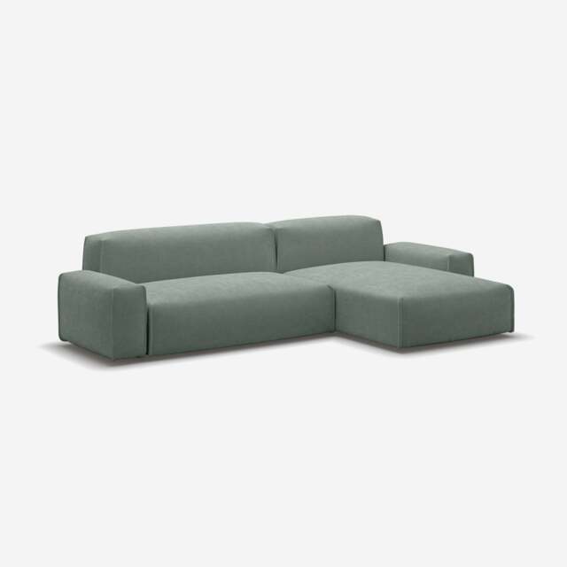 Float 4 Seater RH Chaise Sofa - Sage Cotton - image 1