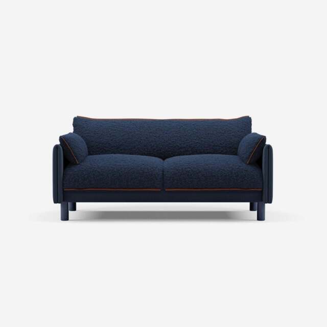 Cozy 2 Seater Sofa - Navy Cotton - image 1
