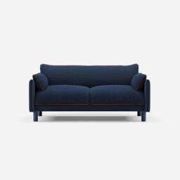 Cozy 2 Seater Sofa - Navy Cotton - thumbnail 1