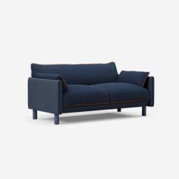 Cozy 2 Seater Sofa - Navy Cotton - thumbnail 3
