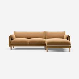 Cozy 4 Seater RH Chaise Sofa - Ochre Cotton - thumbnail 4