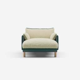 Cozy 1.5 Seater Chaise Sofa - Sage Cotton - thumbnail 3