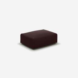 Float Rectangular Ottoman - Dark Brown Velvet