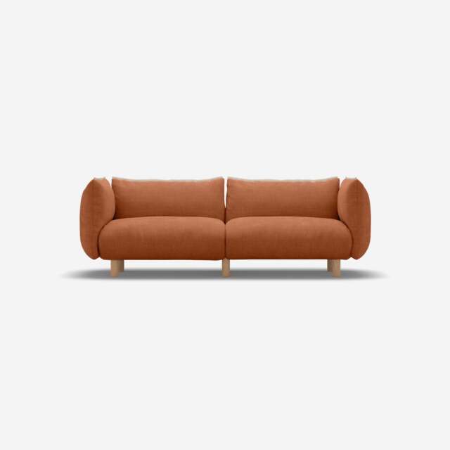 Pillow 3 Seater Sofa - Henna Cotton - image 1