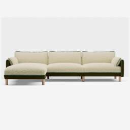 Cozy 5 Seater LH Chaise Sofa - Meadow Cotton - thumbnail 3