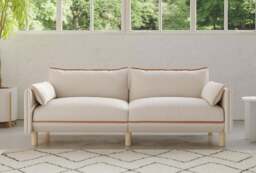 Cozy 3 Seater LH Chaise Sofa - Natural Cotton - thumbnail 6