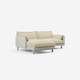 Cozy 3 Seater LH Chaise Sofa - Natural Cotton - thumbnail 1