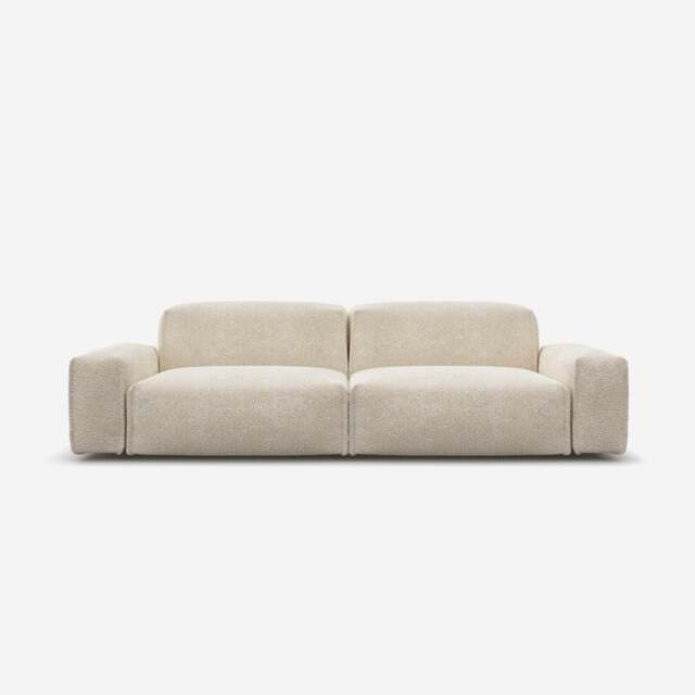 Float 3 Seater Sofa - Ecru Boucle - image 1