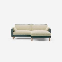 Cozy 3 Seater RH Chaise Sofa - Sage Cotton - thumbnail 3