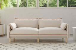 Cozy 3 Seater Sofa - Natural Cotton - thumbnail 6
